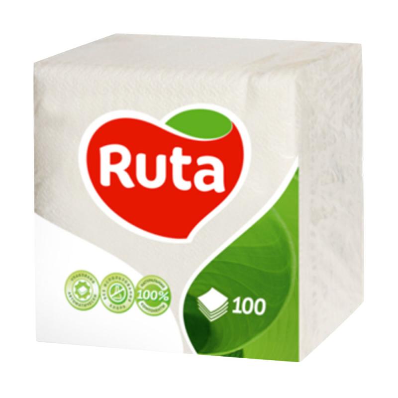 Салфетки, Ruta, 240х240, 100 шт., белые