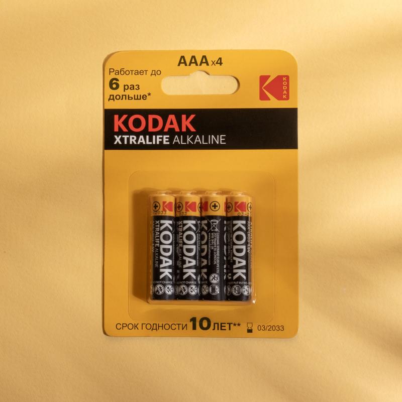 Батарейки АА "XTRALIFE Alkaline", Kodak, 4 шт.