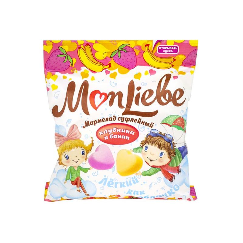 Мармелад "MonLiebe" клубника/банан, 70 г