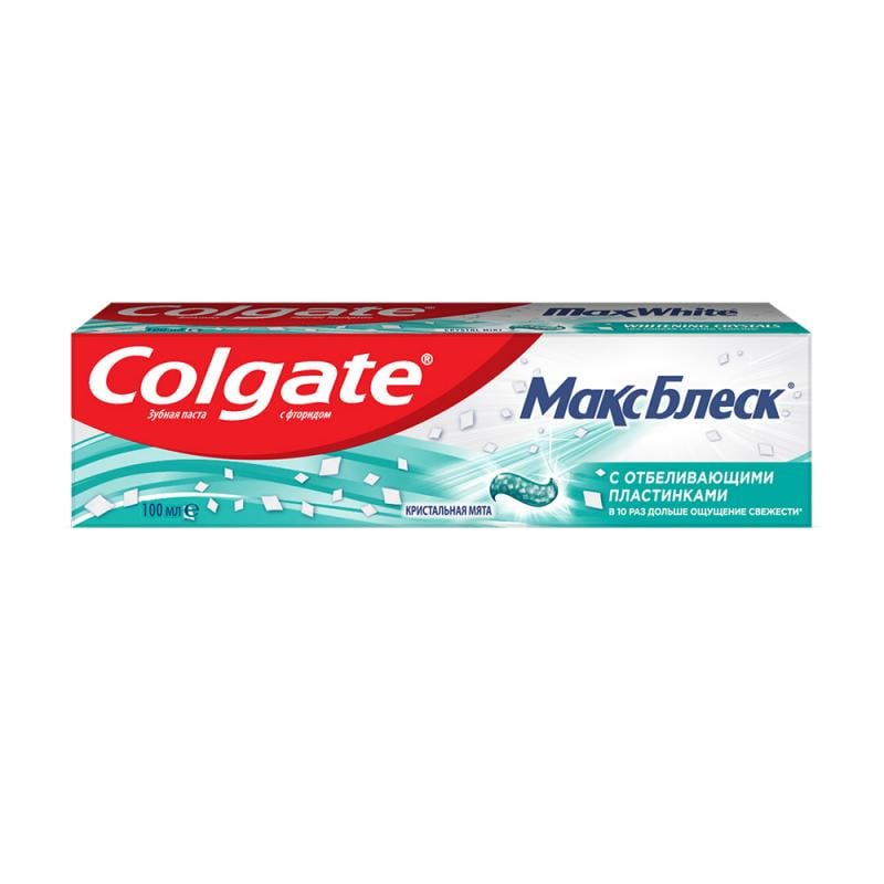 Зубная паста "Макс Блеск", Colgate, 100 мл - купить в интернет-магазине Fix Price в г. Дмитров по цене 174,50 ₽