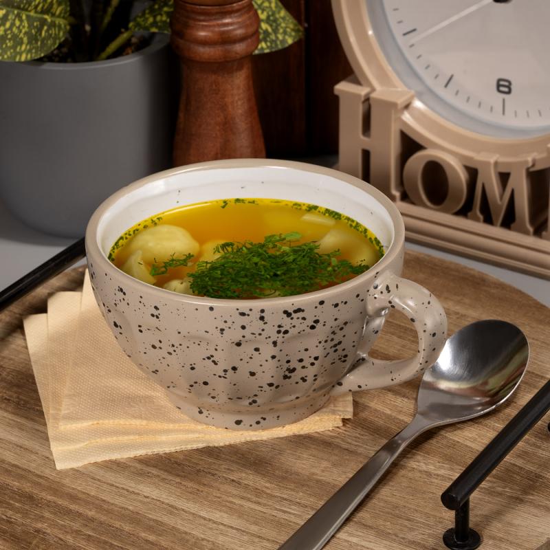 Бульонница с ручкой, O'Kitchen, 500 мл, в ассортименте