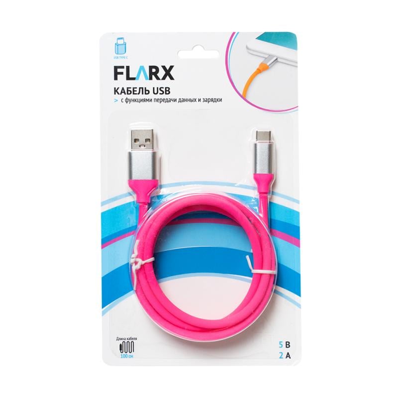 Кабель USB, FLARX, 100 см, в ассортименте