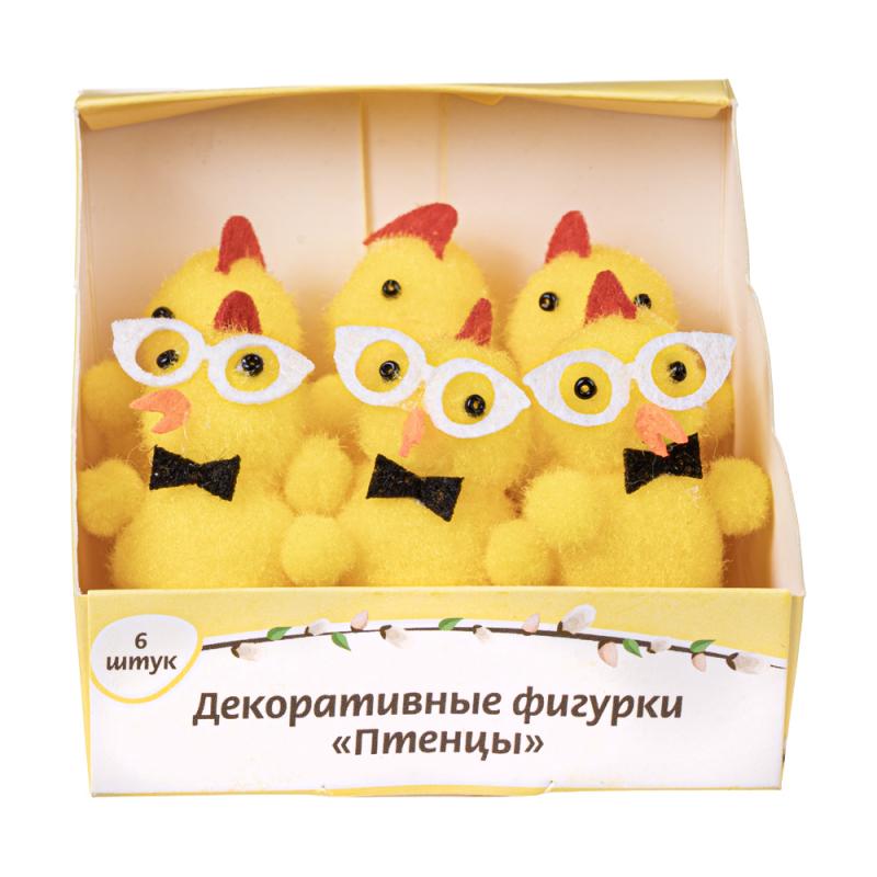 Декоративные фигурки "Птенцы", Товары к Пасхе, 6 шт., в ассортименте