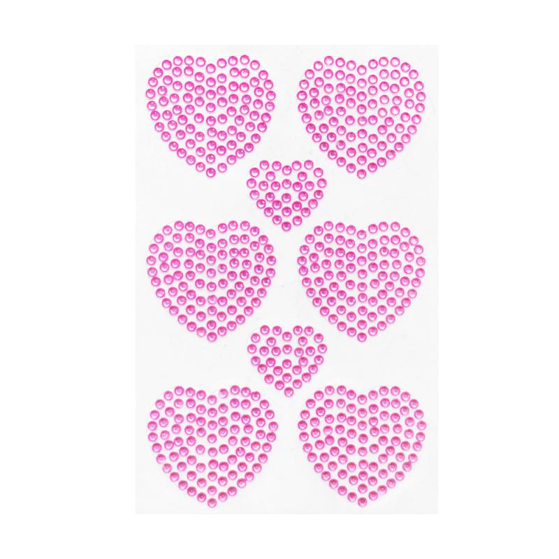 Наклейка "Сердца", With Love, 19х10 см, в ассортименте