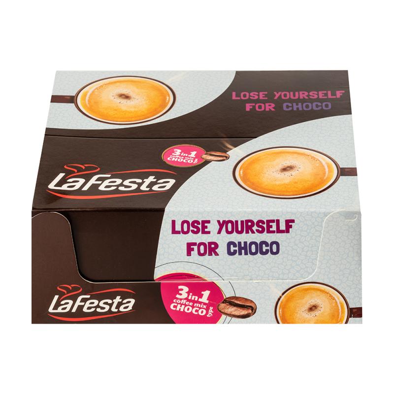 Растворимый кофейный напиток La Festa, 3в1, Choco, 24x12,5 г