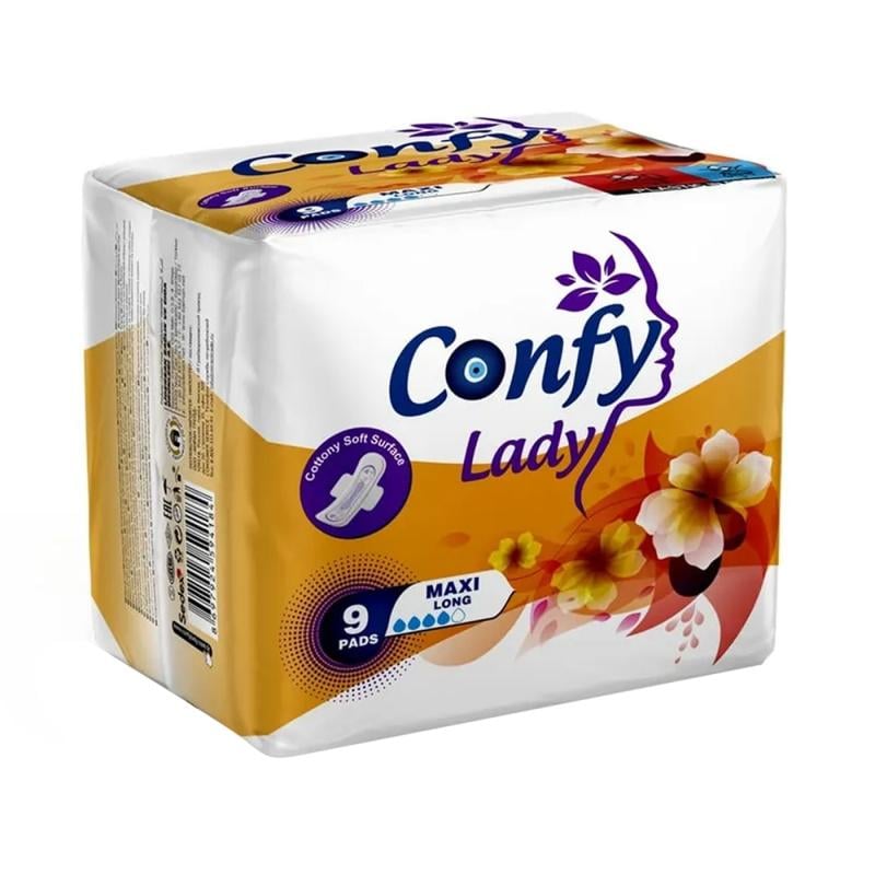 Прокладки, Confy Lady, Maxi Long, 9 шт.