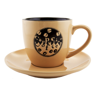 Набор: чашка и блюдце "Coffee time"