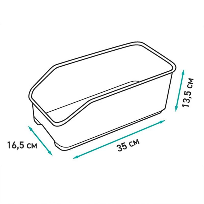 Органайзер для холодильника, O'Kitchen, 16,5х35х13,5 см, в ассортименте