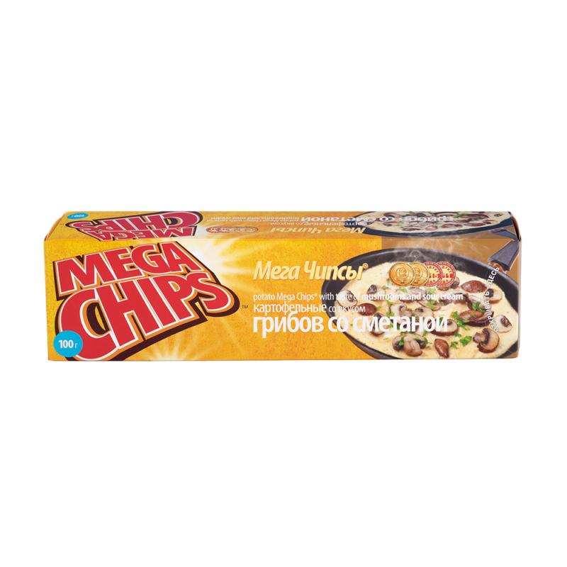Мегачипсы картофельные, Megachips, 100 г, в ассортименте