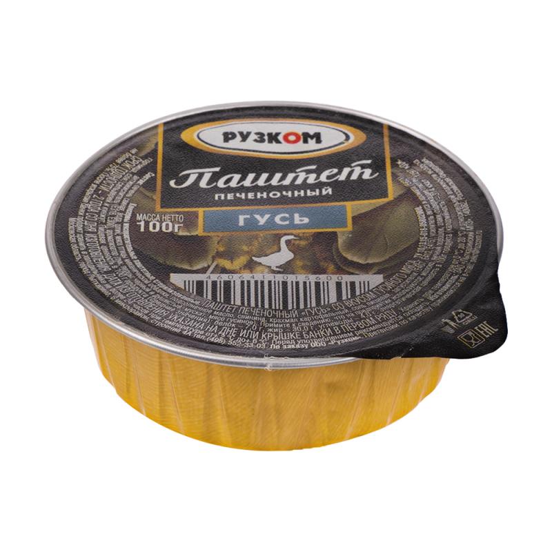 Паштет печеночный "Гусь", РУЗКОМ, 100 г