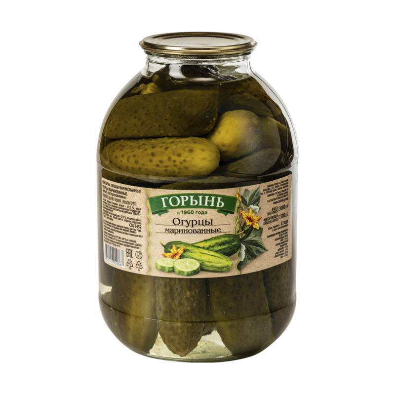 Маринованные огурцы Gorin, 3 кг