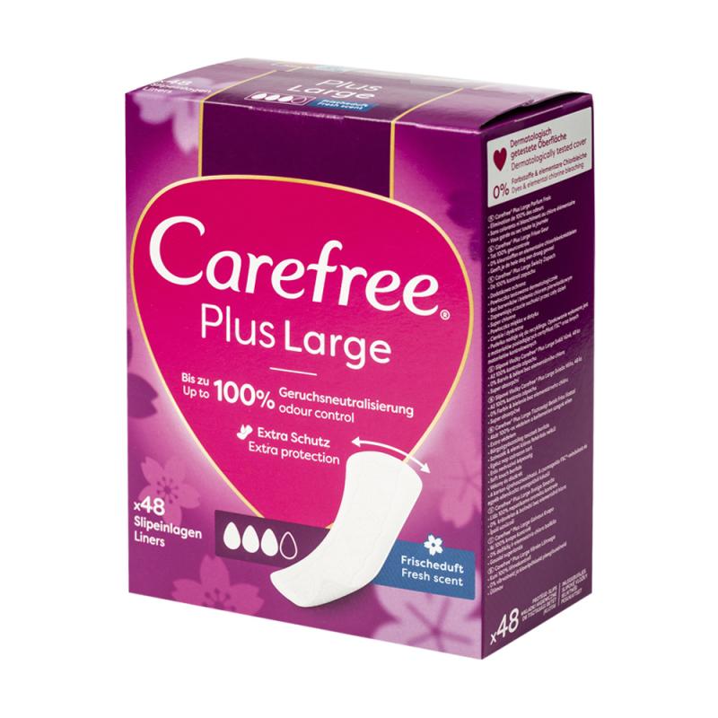 Ежедневные прокладки CAREFREE Plus Large, 48 шт.