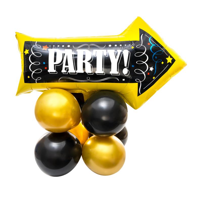 Декорация из воздушных шаров, Party, 9 шт., в ассортименте
