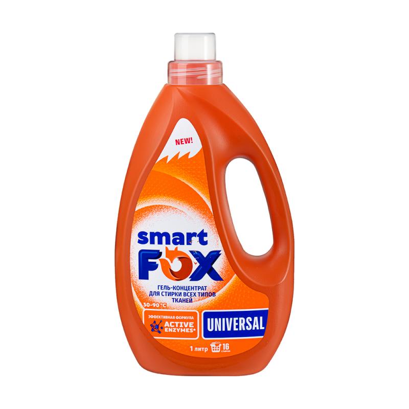Гель-концентрат для стирки, Smart Fox, 1 л
