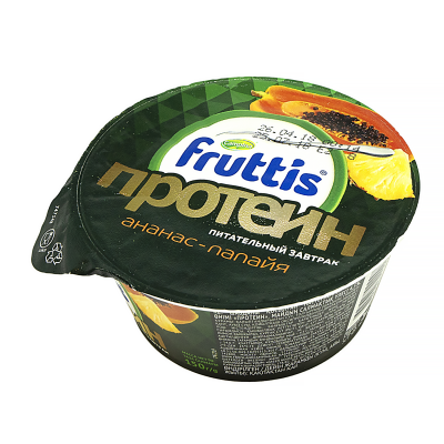 Йогурт протеиновый Fruttis ананас-папайя, 150 г