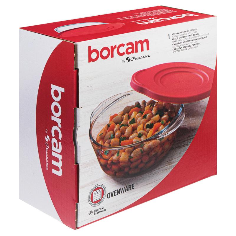 Форма для запекания с крышкой, Borcam by Pasabahce, 840 мл