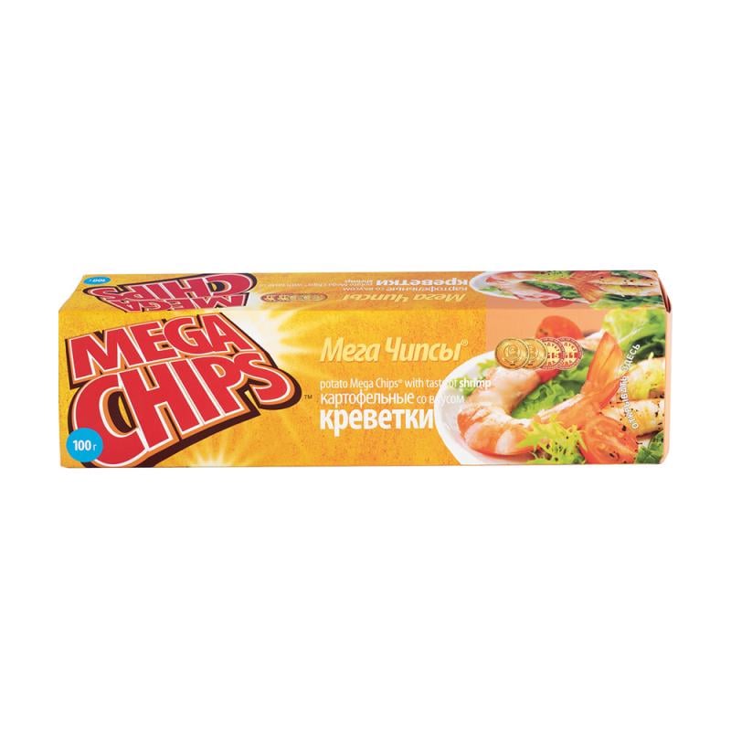 Мегачипсы картофельные, Megachips, 100 г, в ассортименте