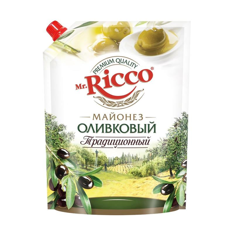 Майонез "Традиционный", Mr.Ricco, оливковый, 50%, 650 мл