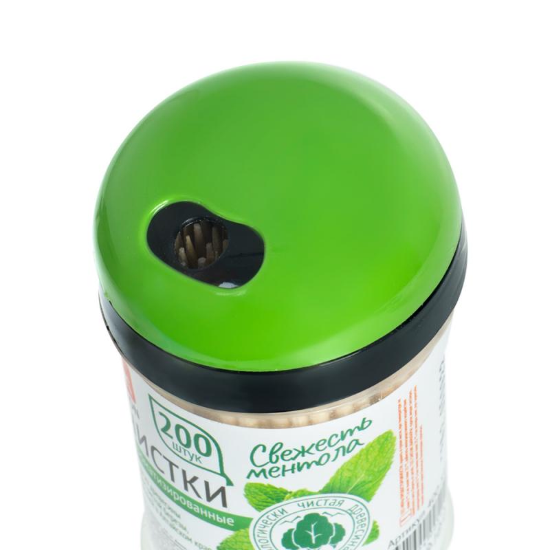 Зубочистки с ментолом, GRIFON, 200 шт., в ассортименте