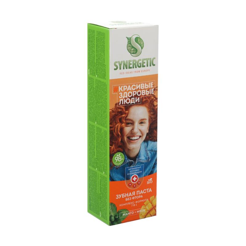 Зубная паста, SYNERGETIC, 100 г, в ассортименте