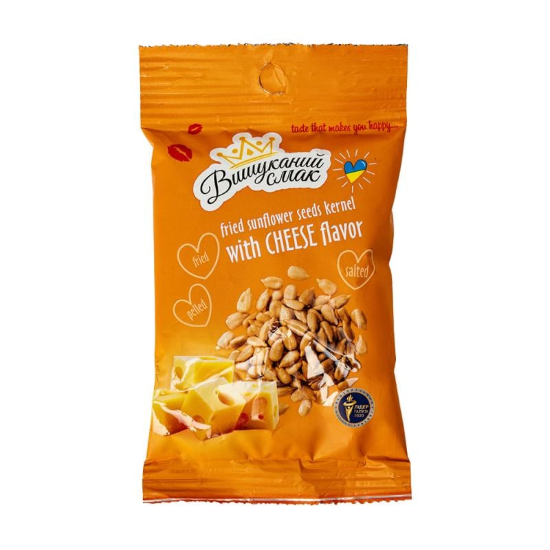 Семечки подсолнечника очищенные, обжаренные со вкусом сыра, 80 г