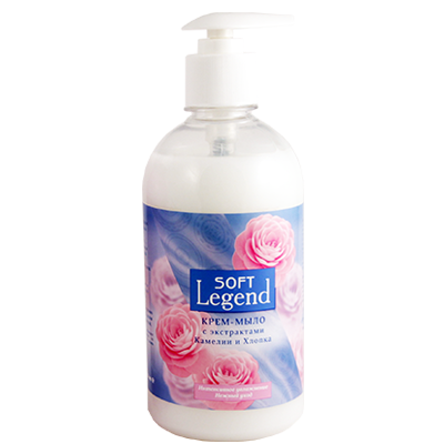 Крем-мыло "Soft Legend" камелия и хлопок, 470 мл