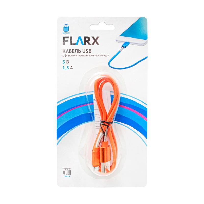 Кабель USB, FLARX, 100 см, в ассортименте