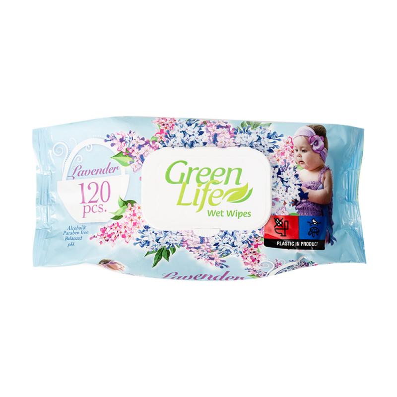 Детские влажные салфетки, Green Life, 120 шт.