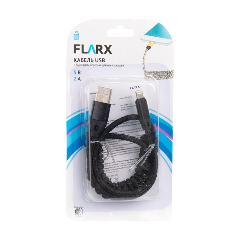 Кабель USB, FLARX, 120 см, в ассортименте