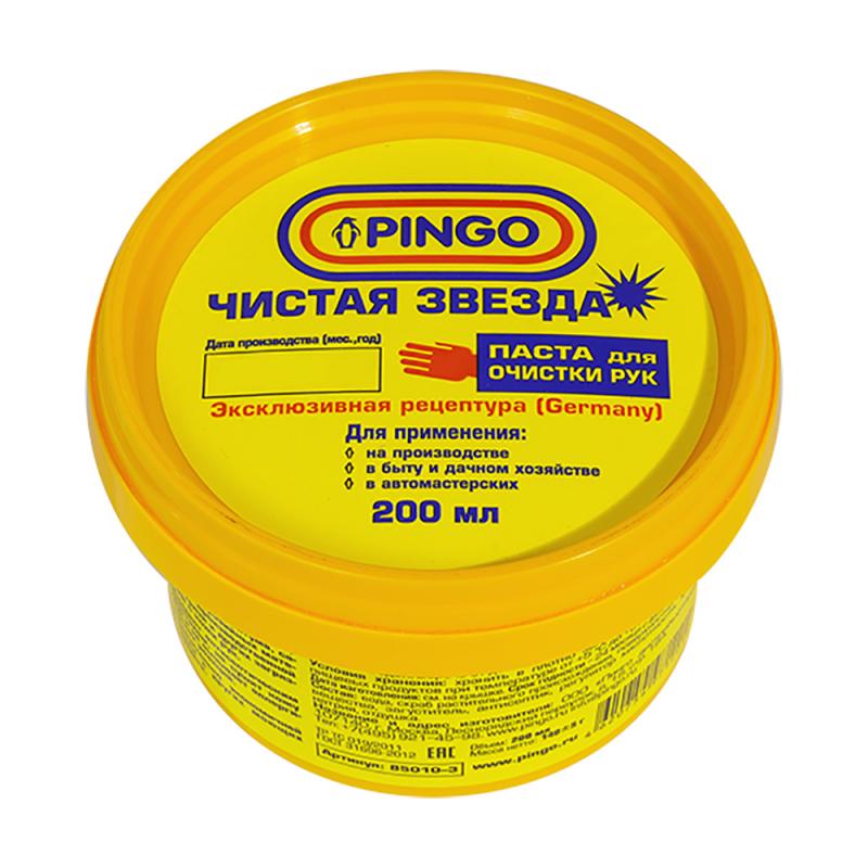 Паста для очистки рук "Чистая звезда", PINGO, 200 мл