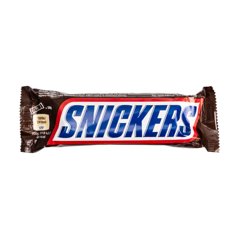Шоколадный батончик, Snickers, 50 г