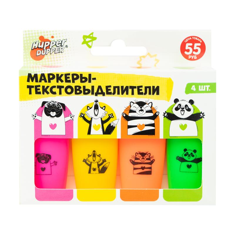 Набор текстовыделителей, 4 шт