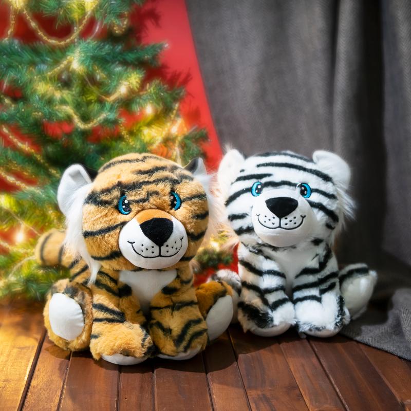 Игрушка мягконабивная "Тигр", Снежное кружево, в ассортименте