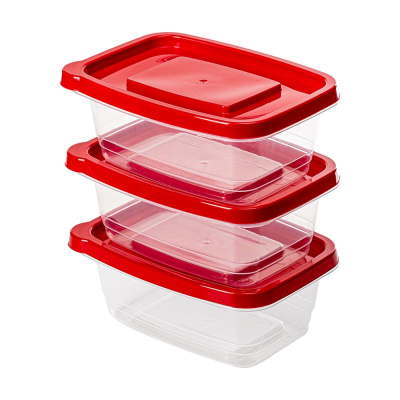 Комплект контейнеров для хранения продуктов, 3 шт.