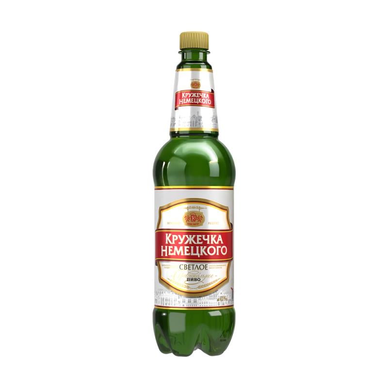 Пиво светлое, Кружечка немецкого, 4,3%, 0,8 л