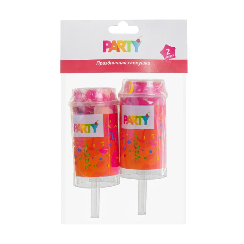 Праздничная хлопушка, Party, 2 шт., в ассортименте