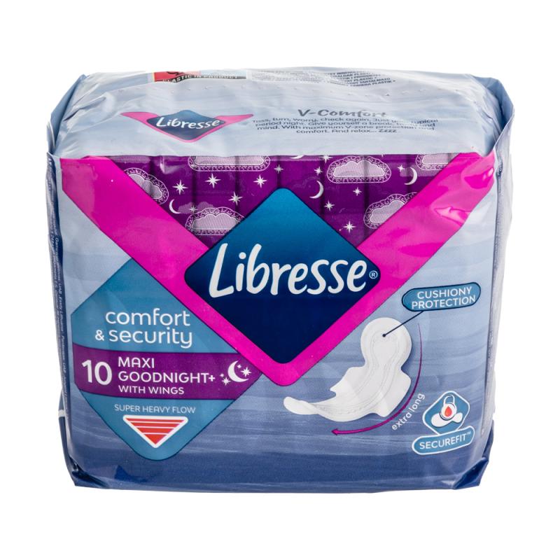 Гигиенические прокладки "Goodnight Maxi", Libresse, 10 шт.