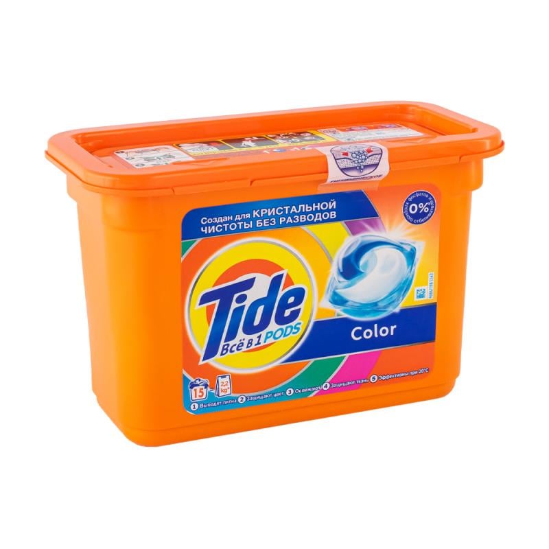 Стиральный порошок, Tide, капсулы, 15 шт. в ассортименте