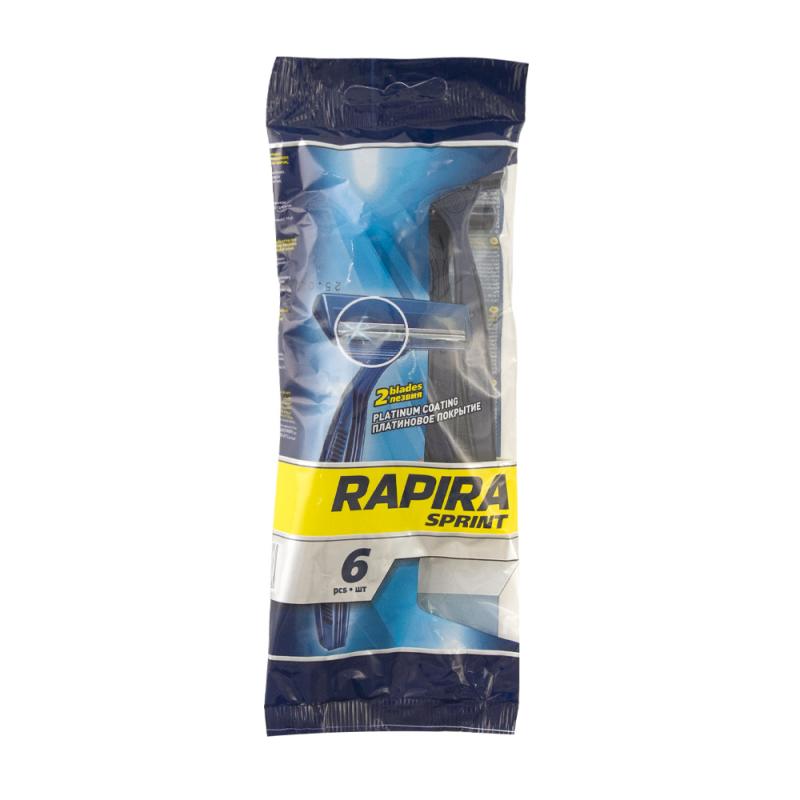 Станки для бритья "Sprint", Rapira, 6 шт.