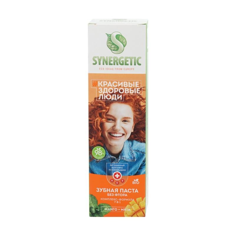 Зубная паста, SYNERGETIC, 100 г, в ассортименте