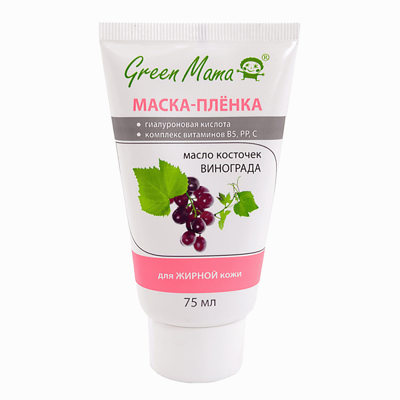 Маска-пленка для лица Green Mama, 75 мл