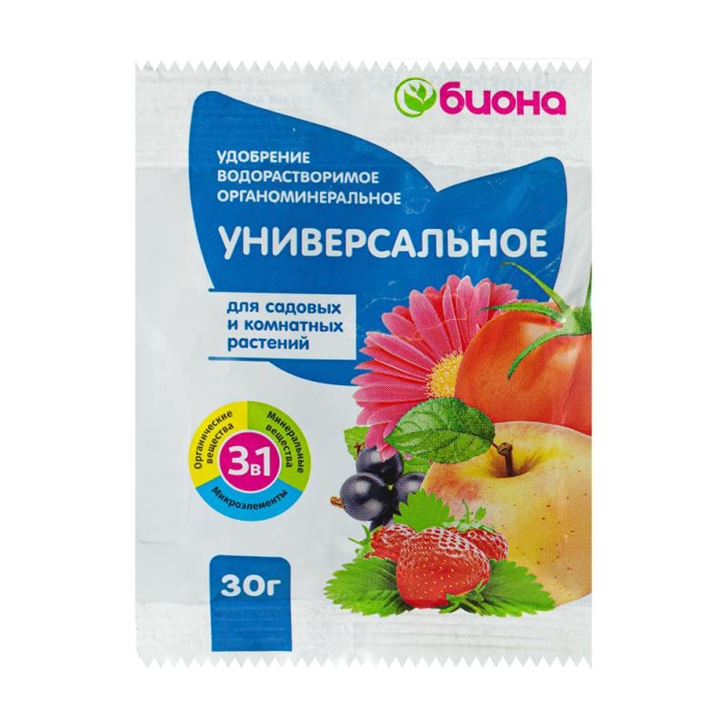 Удобрение водорастворимое "Универсальное", Биона, 30 г