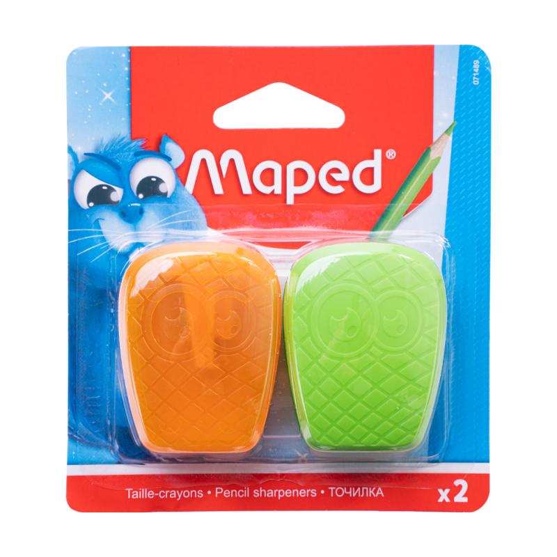 Точилка, Maped, 2 шт., в ассортименте