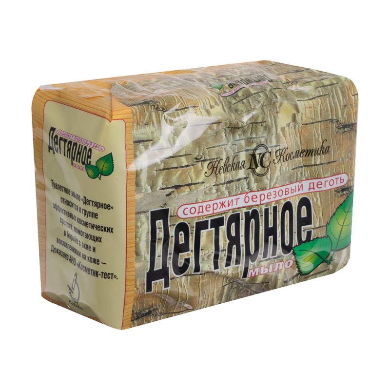 Мыло туалетное "Дегтярное", Невская косметика, 4х100 г