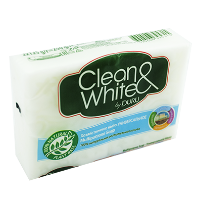 Мыло хозяйственное "Duru.Clean&White", 125 г, 2 шт