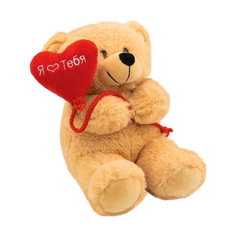 Игрушка "Мишка с сердцем", With Love, 23 см, в ассортименте