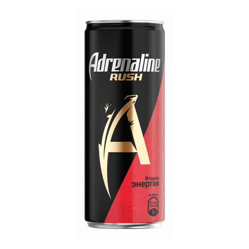 Напиток энергетический "Adrenalin Rush", 0,33 л