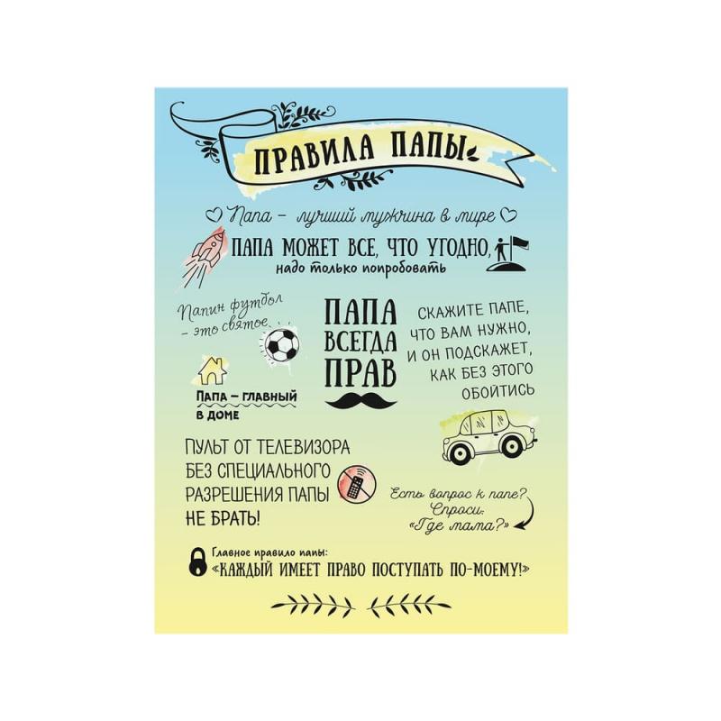 Плакат "Правила", в ассортименте