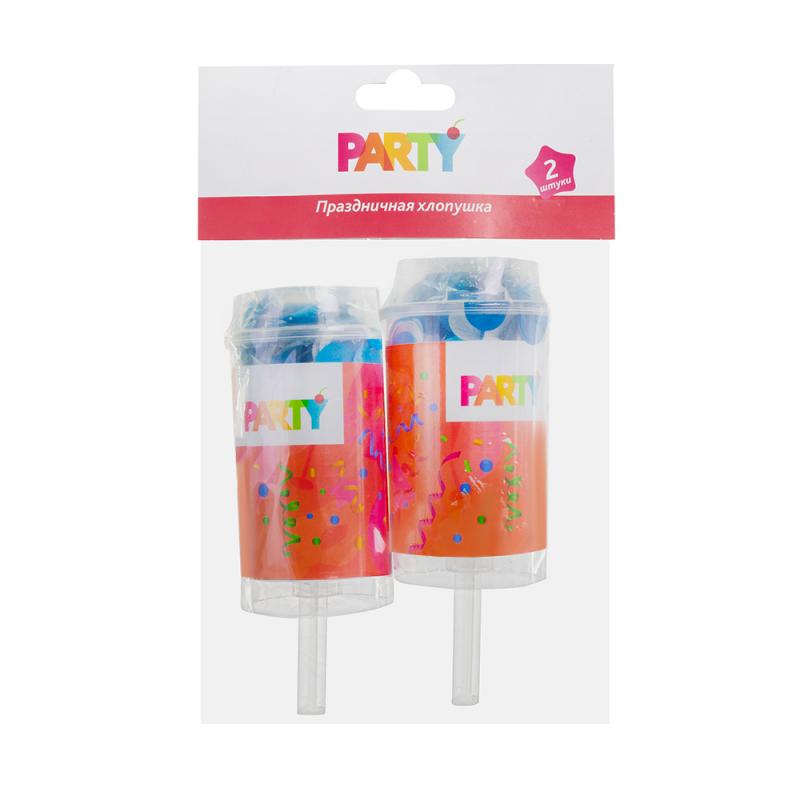 Праздничная хлопушка, Party, 2 шт., в ассортименте