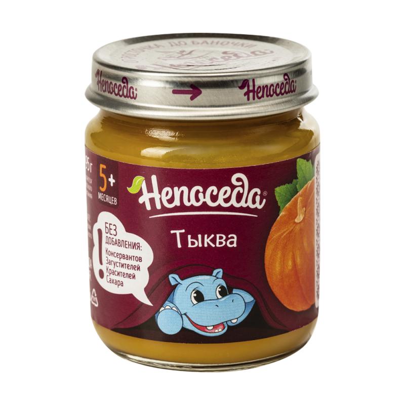 Пюре тыквенное Непоседа, 5+, 95 г